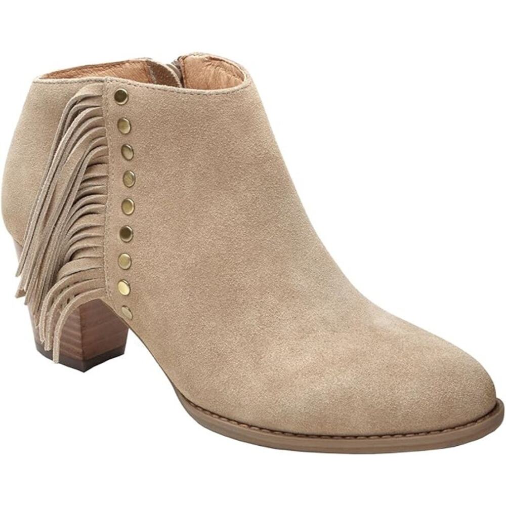Vionic Ankle Faro Boot Western Fringe Tan Women's Size 9
